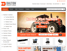 Tablet Screenshot of daltonhydraulic.com